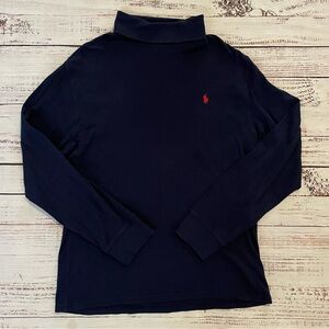 Polo Ralph Lauren Navy Turtleneck YXL EUC